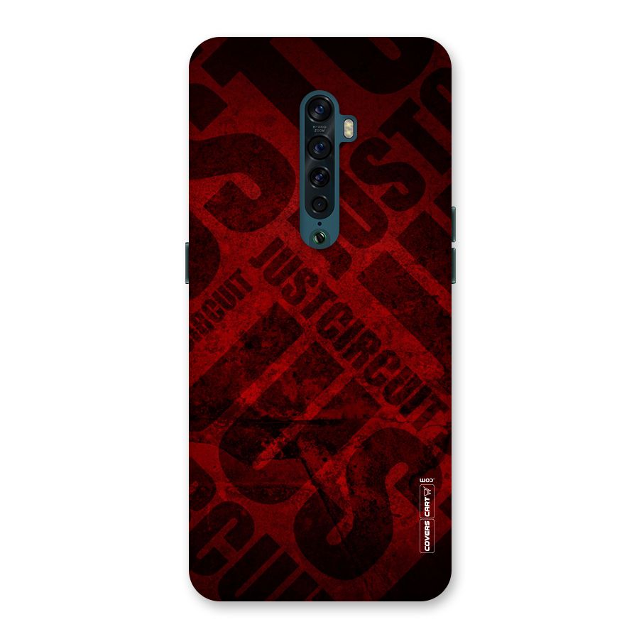 Just Circuit Back Case for Oppo Reno2