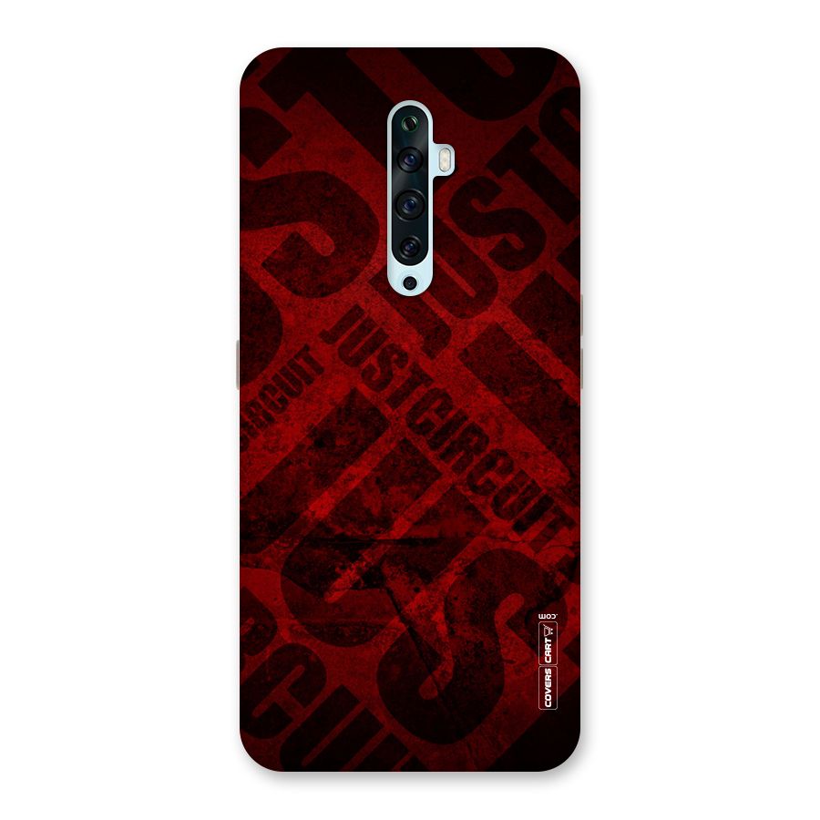 Just Circuit Back Case for Oppo Reno2 Z