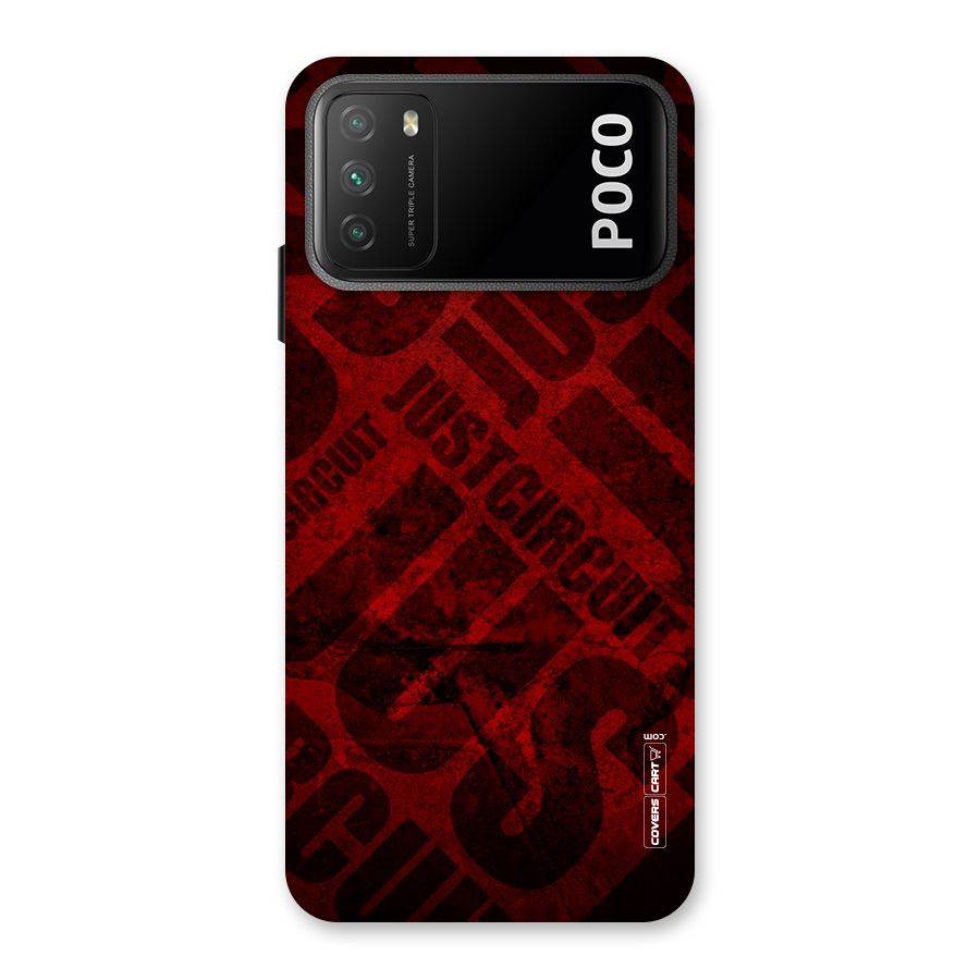 Just Circuit Back Case for Poco M3