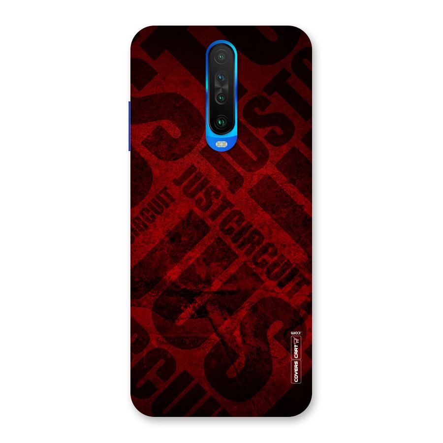 Just Circuit Back Case for Poco X2