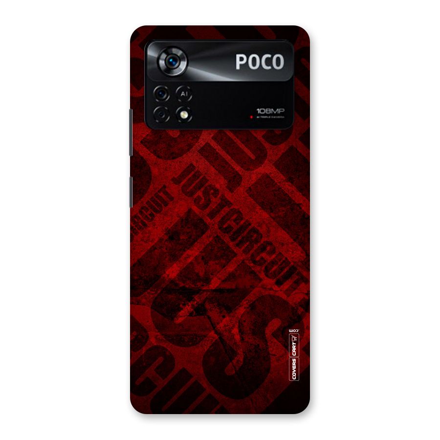 Just Circuit Back Case for Poco X4 Pro 5G