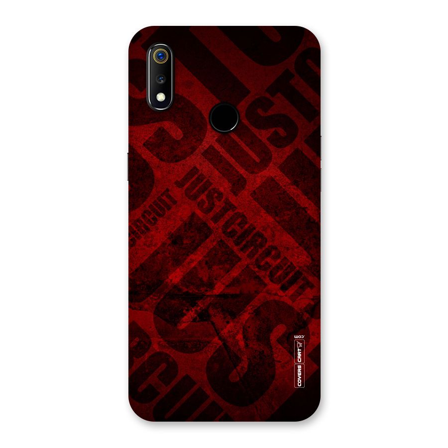 Just Circuit Back Case for Realme 3