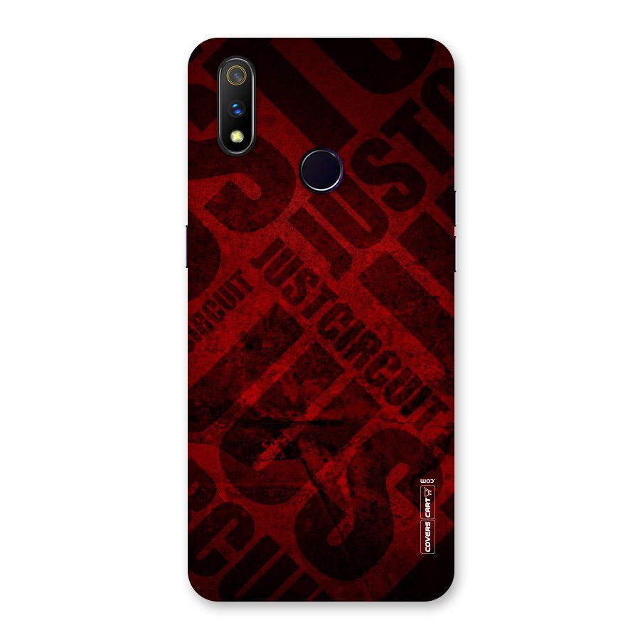 Just Circuit Back Case for Realme 3 Pro