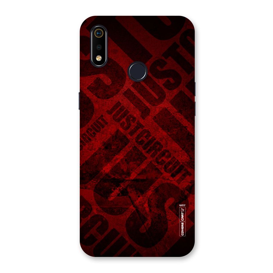 Just Circuit Back Case for Realme 3i
