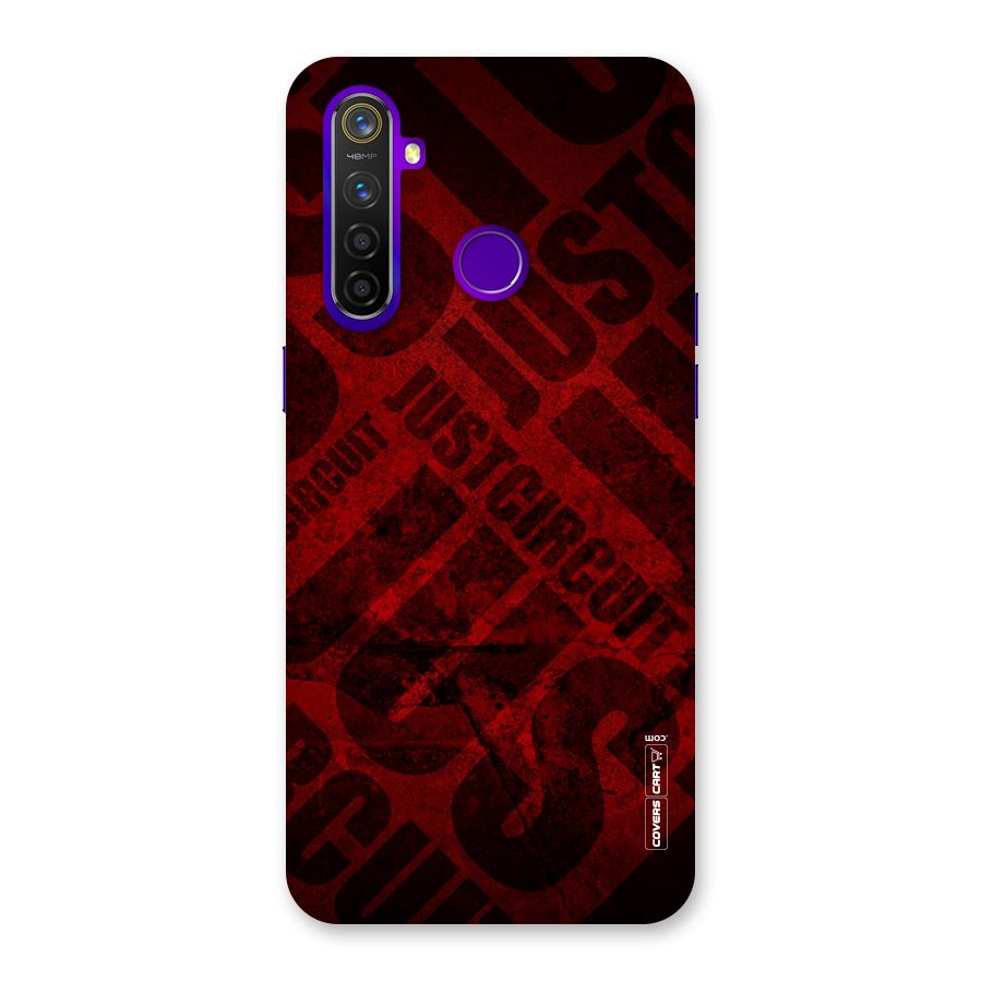 Just Circuit Back Case for Realme 5 Pro