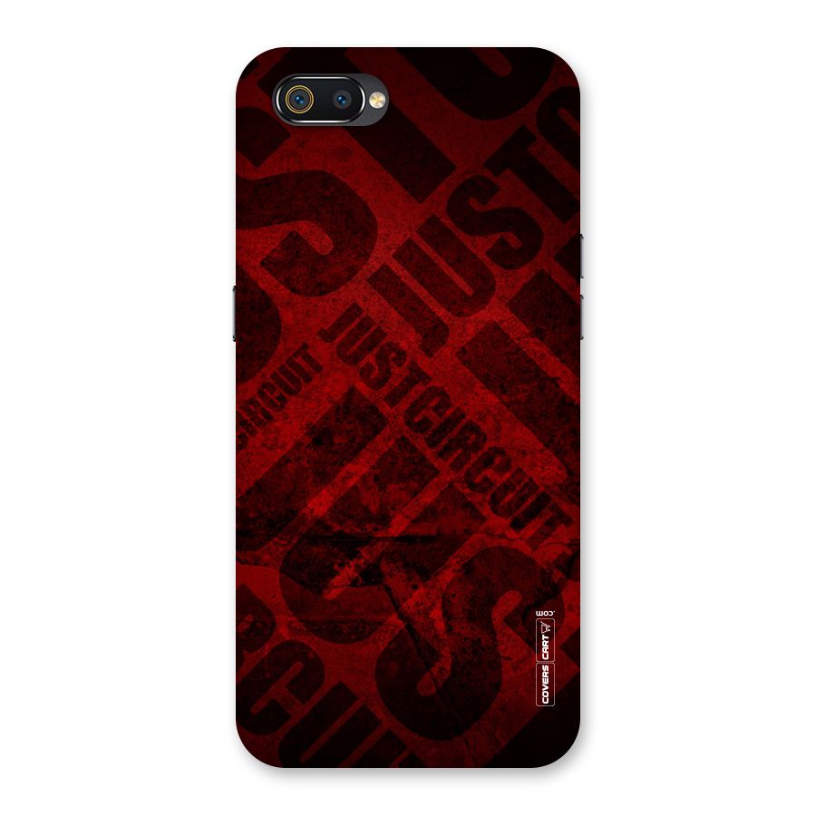 Just Circuit Back Case for Realme C2