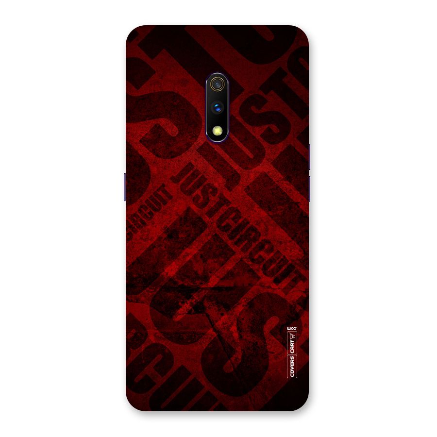 Just Circuit Back Case for Realme X