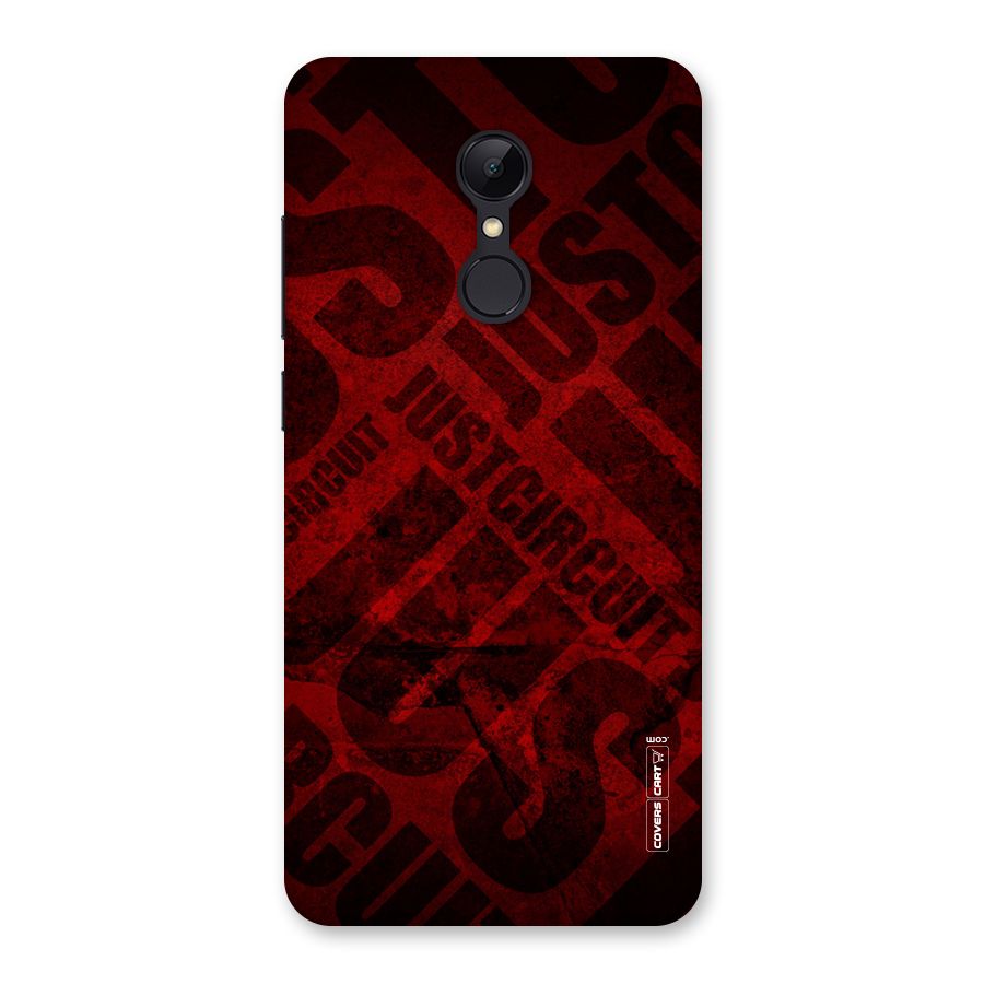 Just Circuit Back Case for Redmi 5