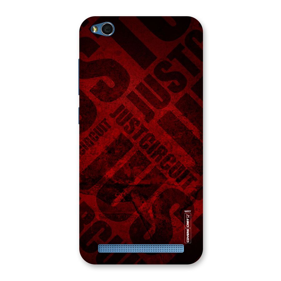 Just Circuit Back Case for Redmi 5A