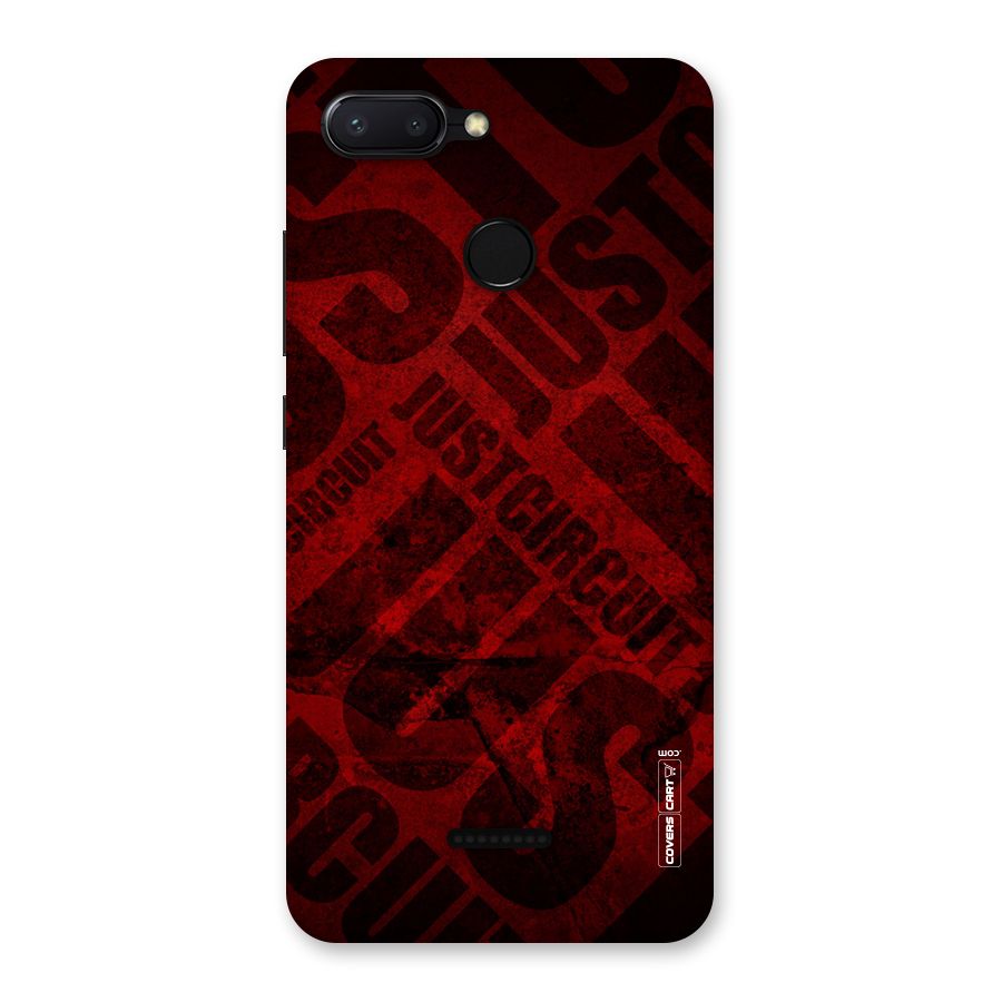 Just Circuit Back Case for Redmi 6