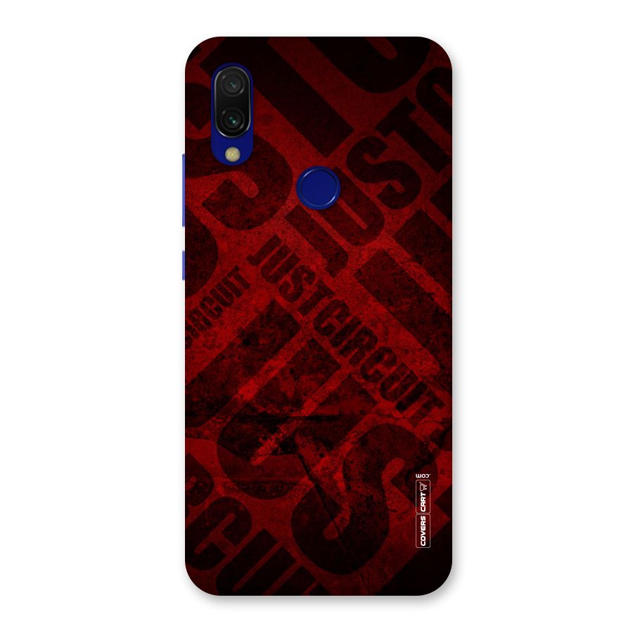 Just Circuit Back Case for Redmi 7