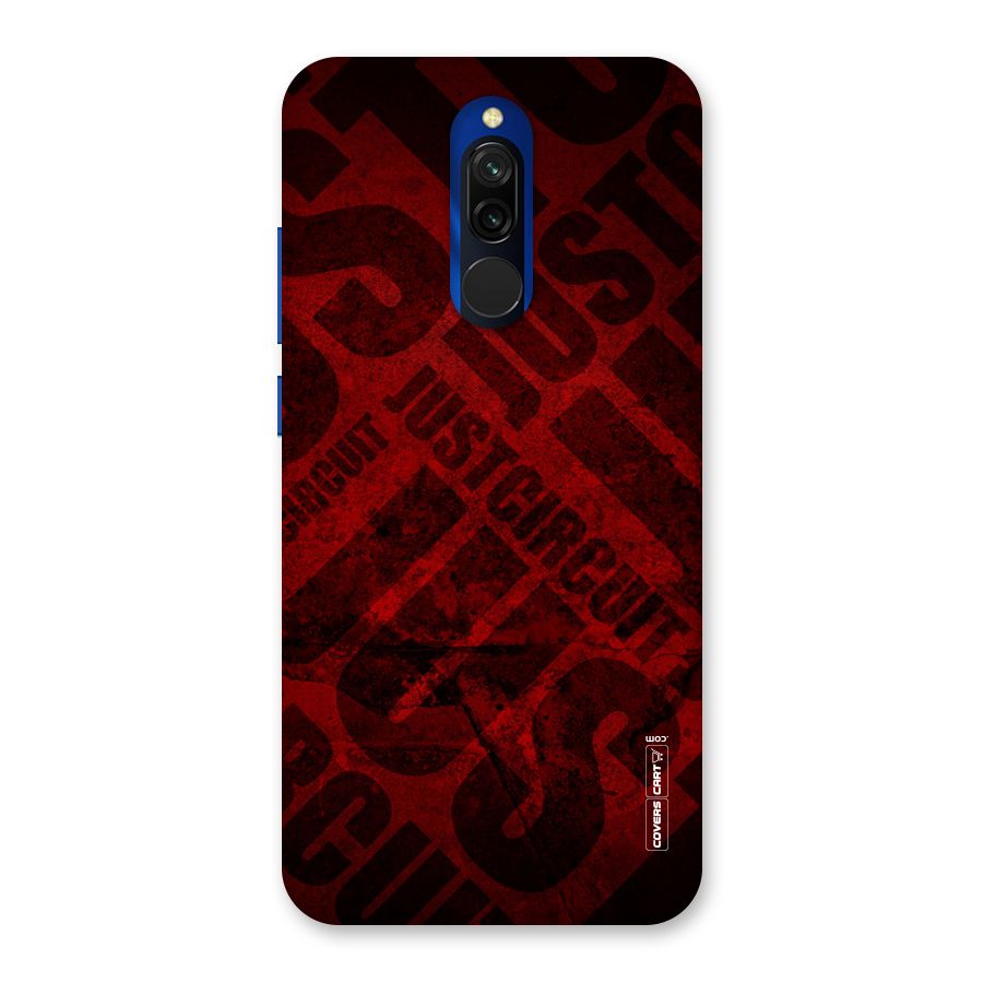 Just Circuit Back Case for Redmi 8