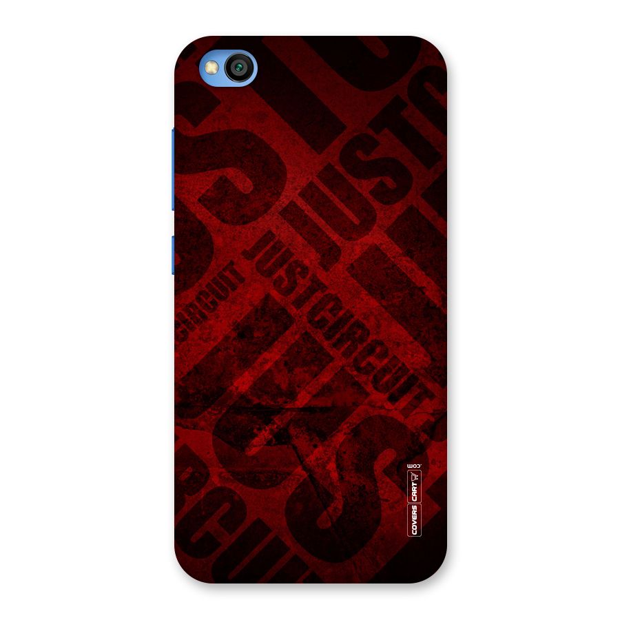 Just Circuit Back Case for Redmi Go