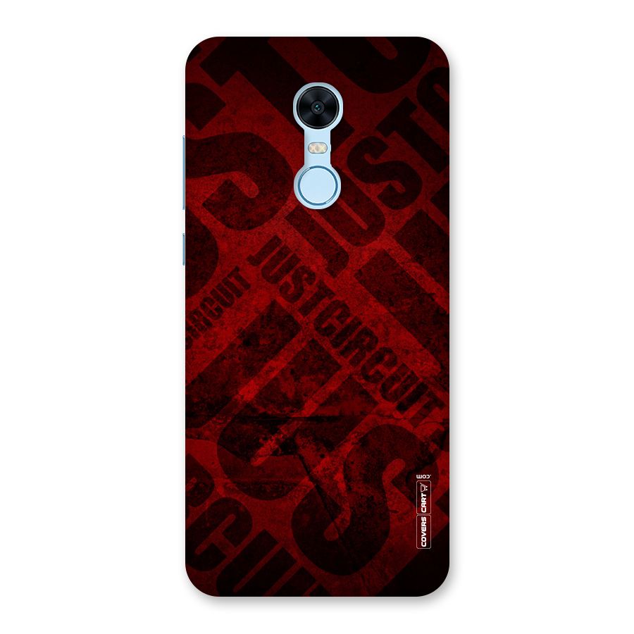 Just Circuit Back Case for Redmi Note 5