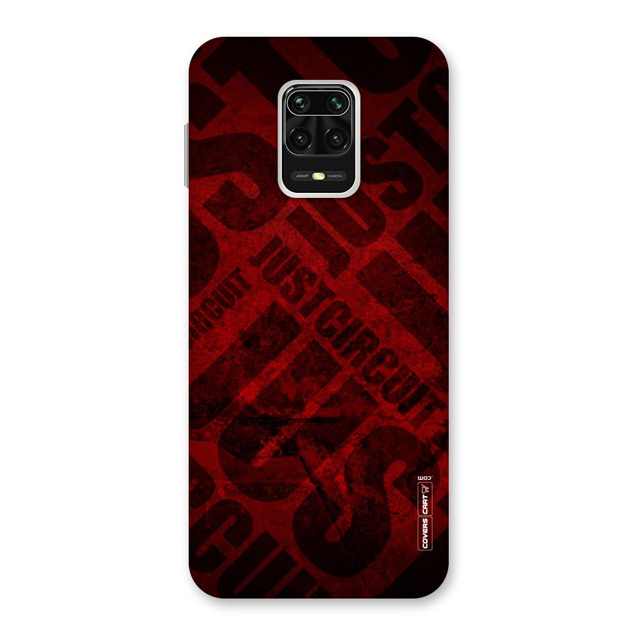 Just Circuit Back Case for Redmi Note 9 Pro