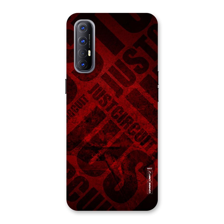 Just Circuit Back Case for Reno3 Pro