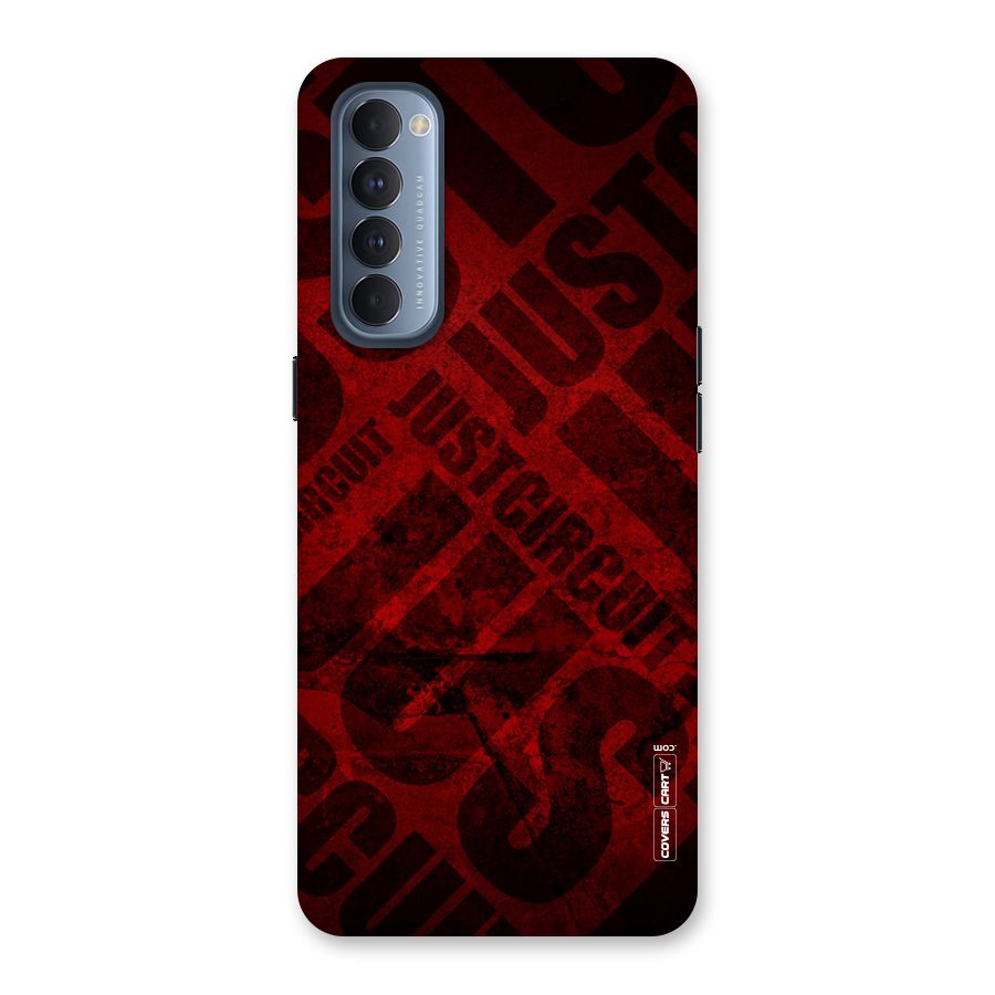 Just Circuit Back Case for Reno4 Pro