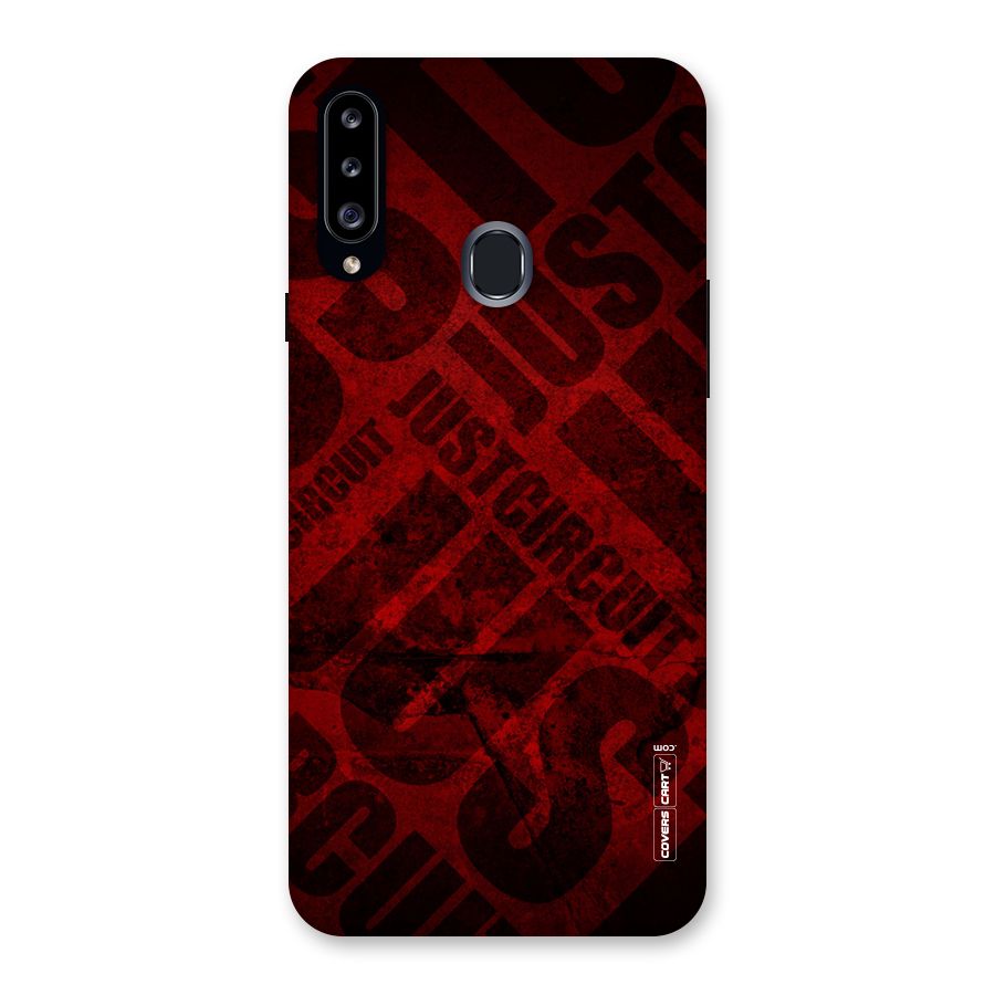 Just Circuit Back Case for Samsung Galaxy A20s