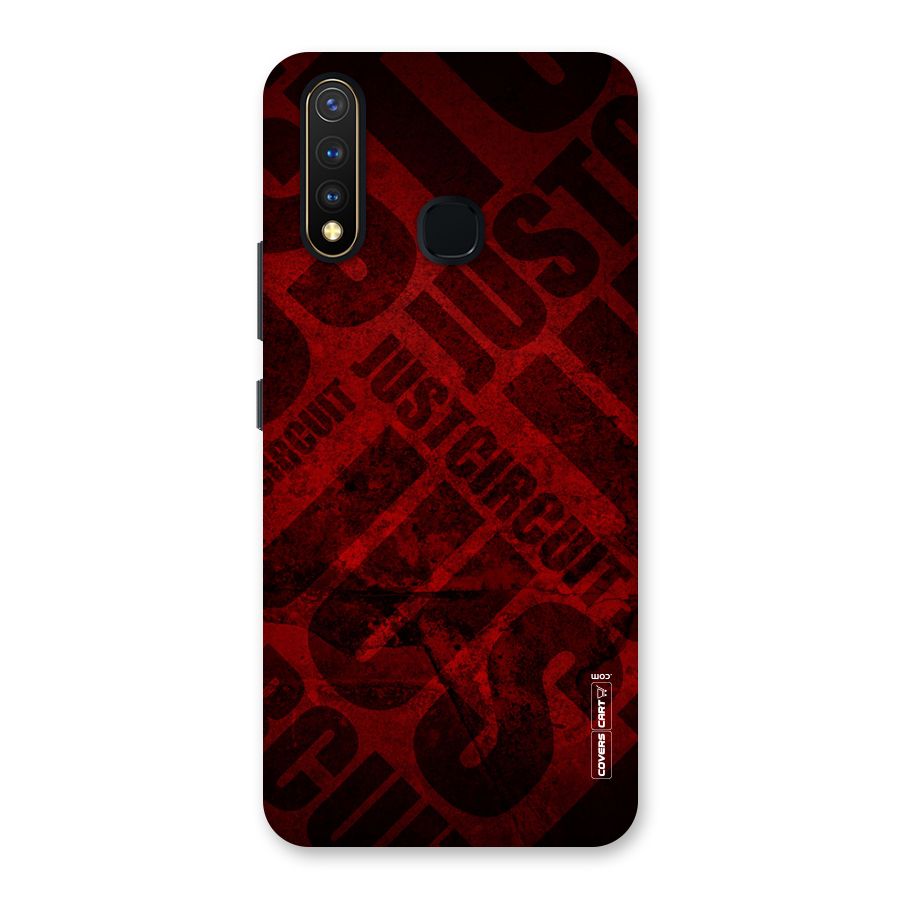 Just Circuit Back Case for Vivo U20