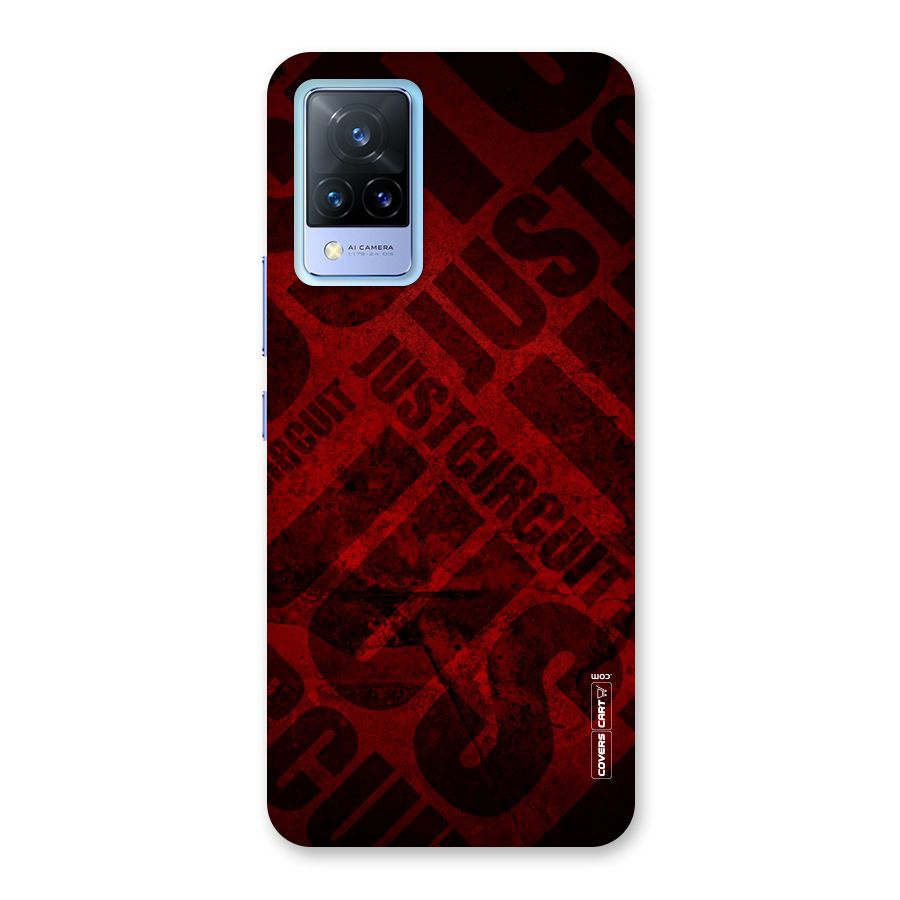 Just Circuit Back Case for Vivo V21 5G