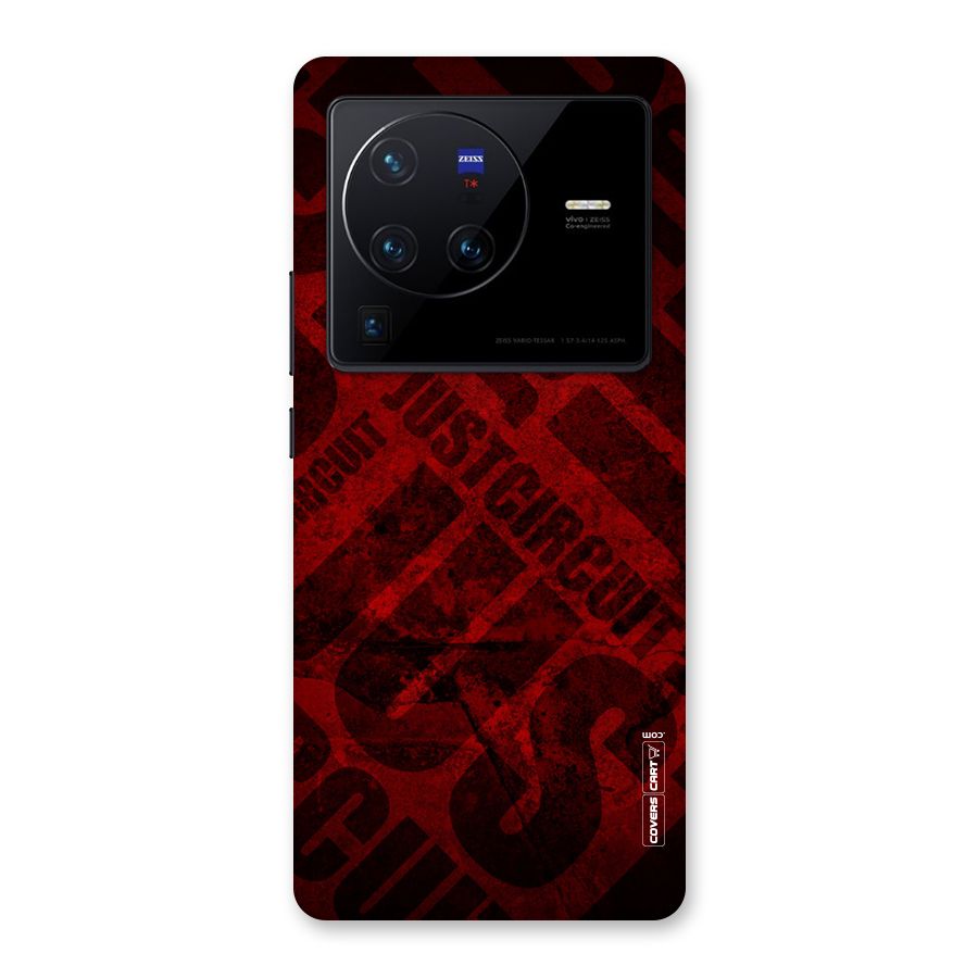 Just Circuit Back Case for Vivo X80 Pro