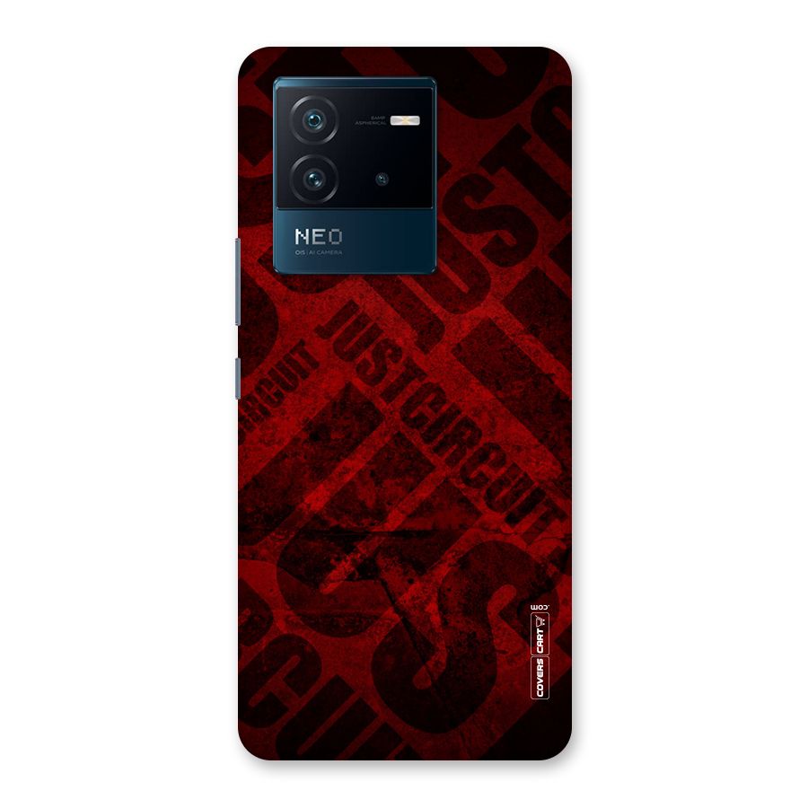 Just Circuit Back Case for Vivo iQOO Neo 6 5G