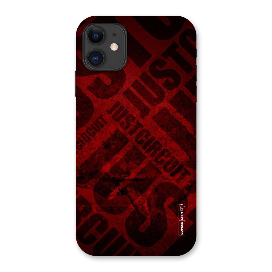 Just Circuit Back Case for iPhone 11