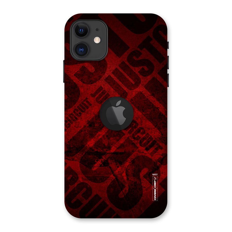 Just Circuit Back Case for iPhone 11 Logo Cut
