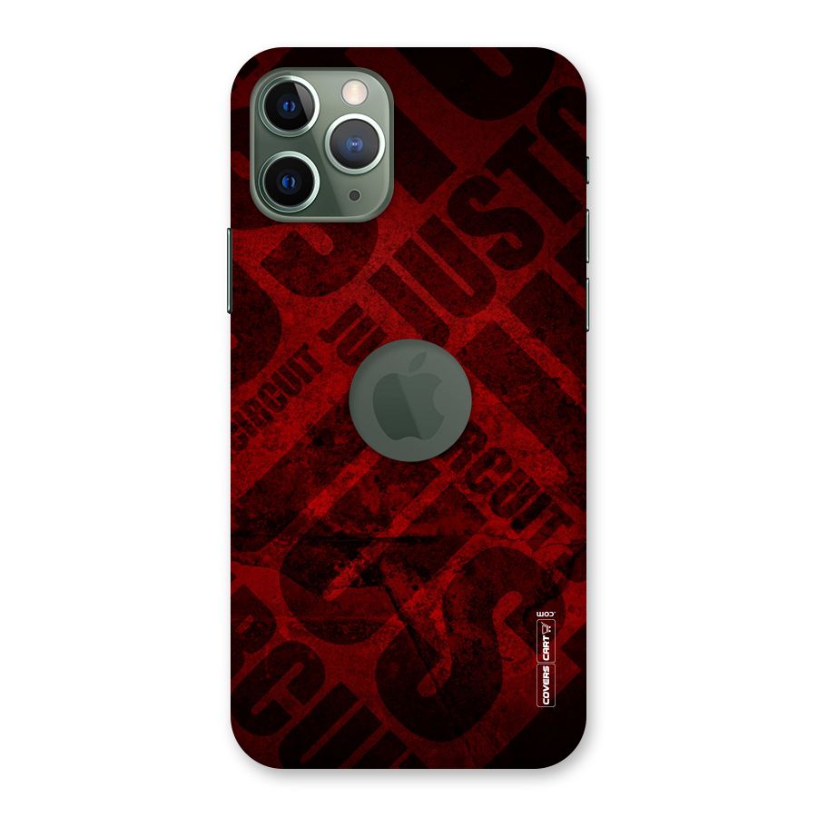 Just Circuit Back Case for iPhone 11 Pro Logo  Cut