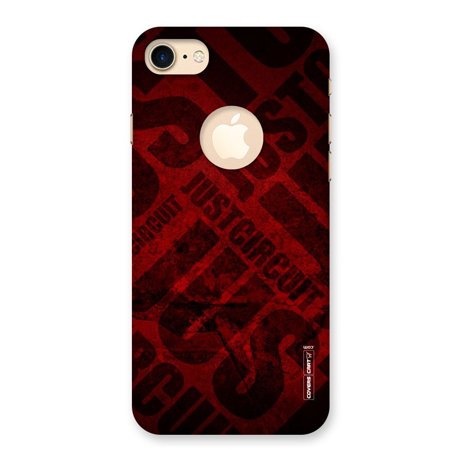 Just Circuit Back Case for iPhone 7 Logo Cut