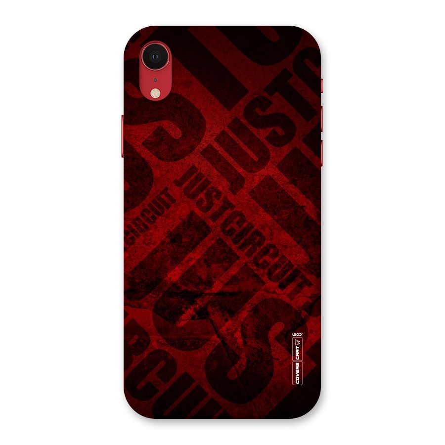 Just Circuit Back Case for iPhone XR