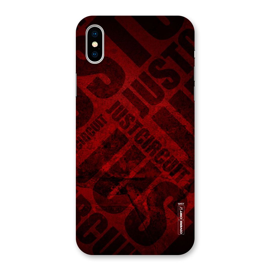 Just Circuit Back Case for iPhone XS