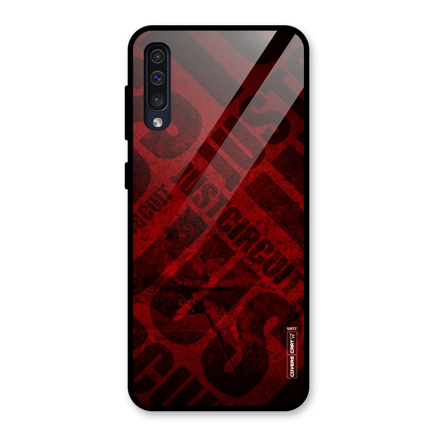 Just Circuit Glass Back Case for Galaxy A30s
