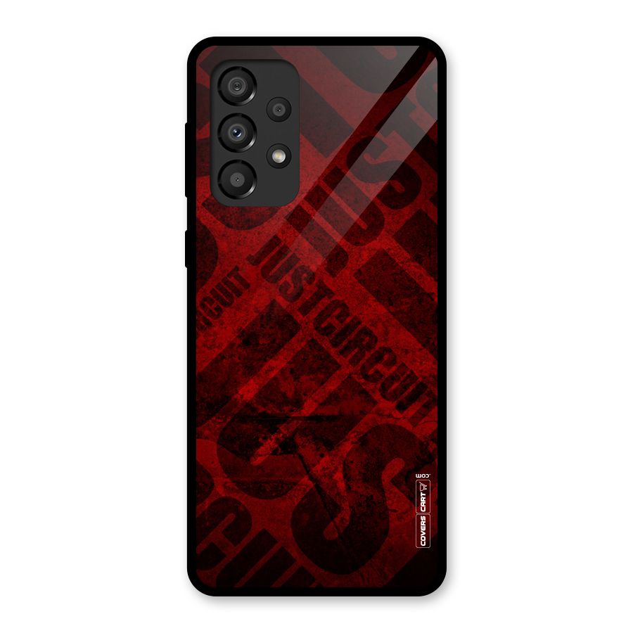 Just Circuit Glass Back Case for Galaxy A33 5G