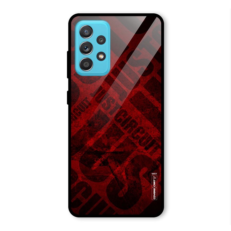 Just Circuit Glass Back Case for Galaxy A52