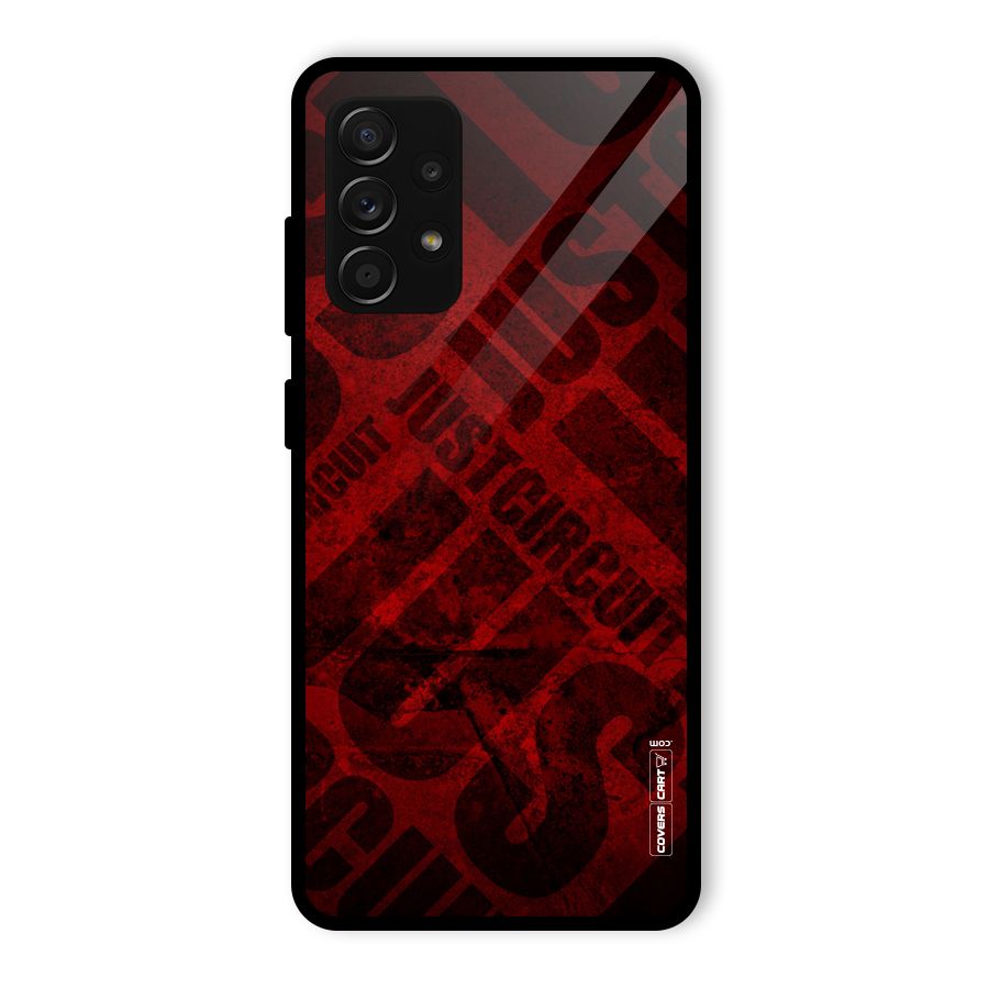 Just Circuit Glass Back Case for Galaxy A53 5G