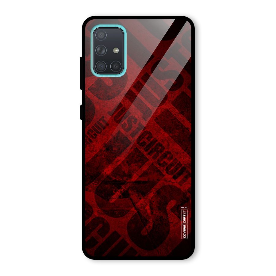 Just Circuit Glass Back Case for Galaxy A71