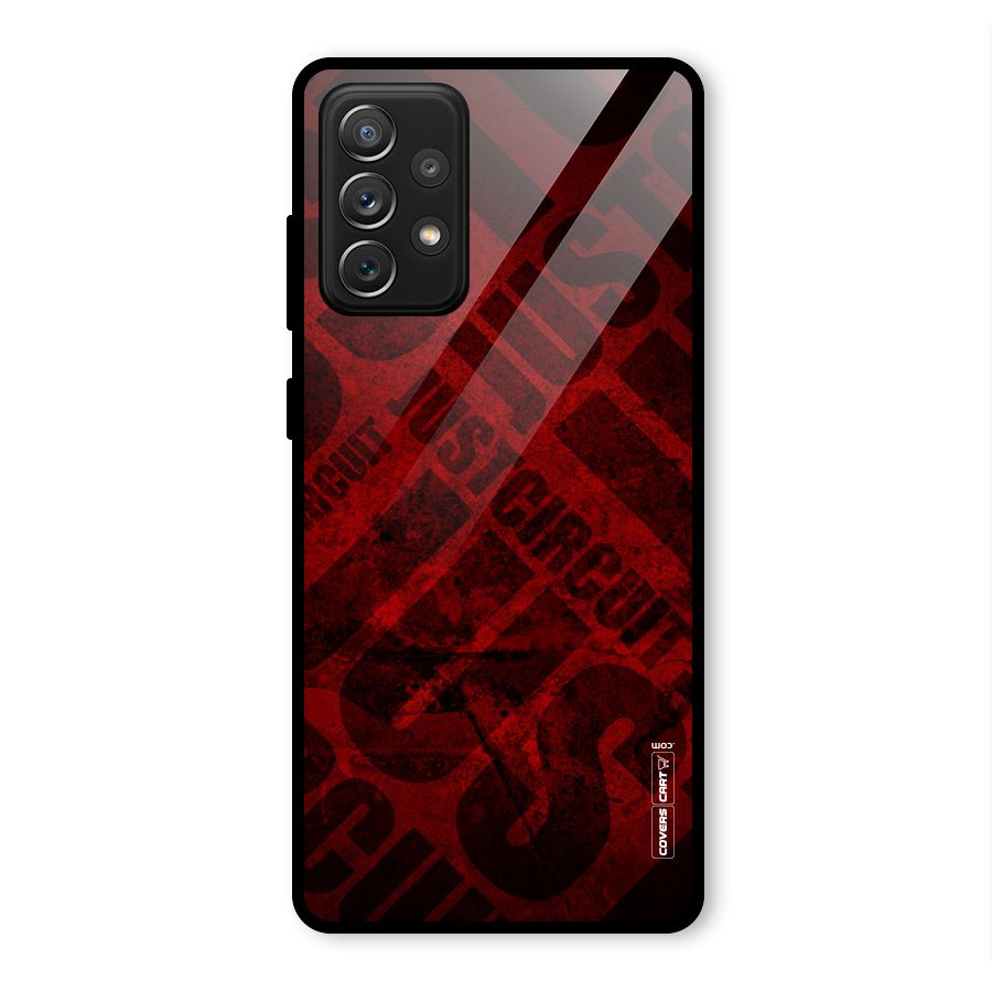 Just Circuit Glass Back Case for Galaxy A72
