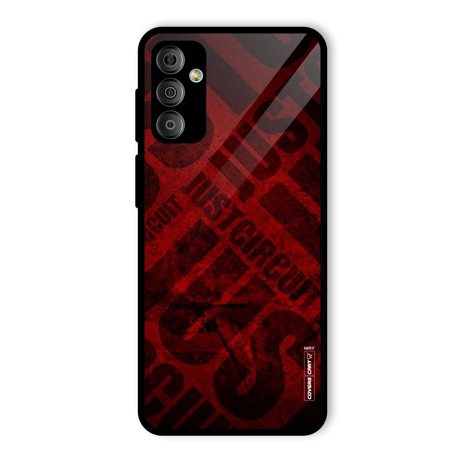 Just Circuit Glass Back Case for Galaxy F23