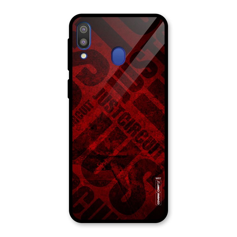 Just Circuit Glass Back Case for Galaxy M20