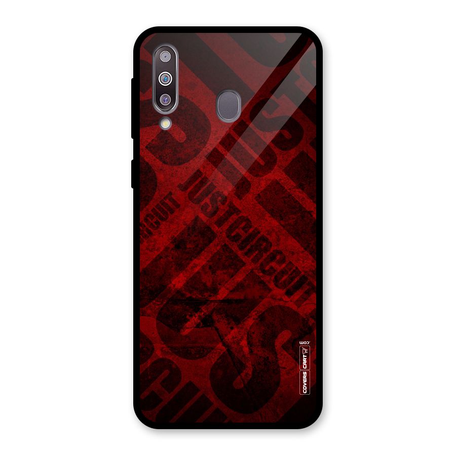 Just Circuit Glass Back Case for Galaxy M30