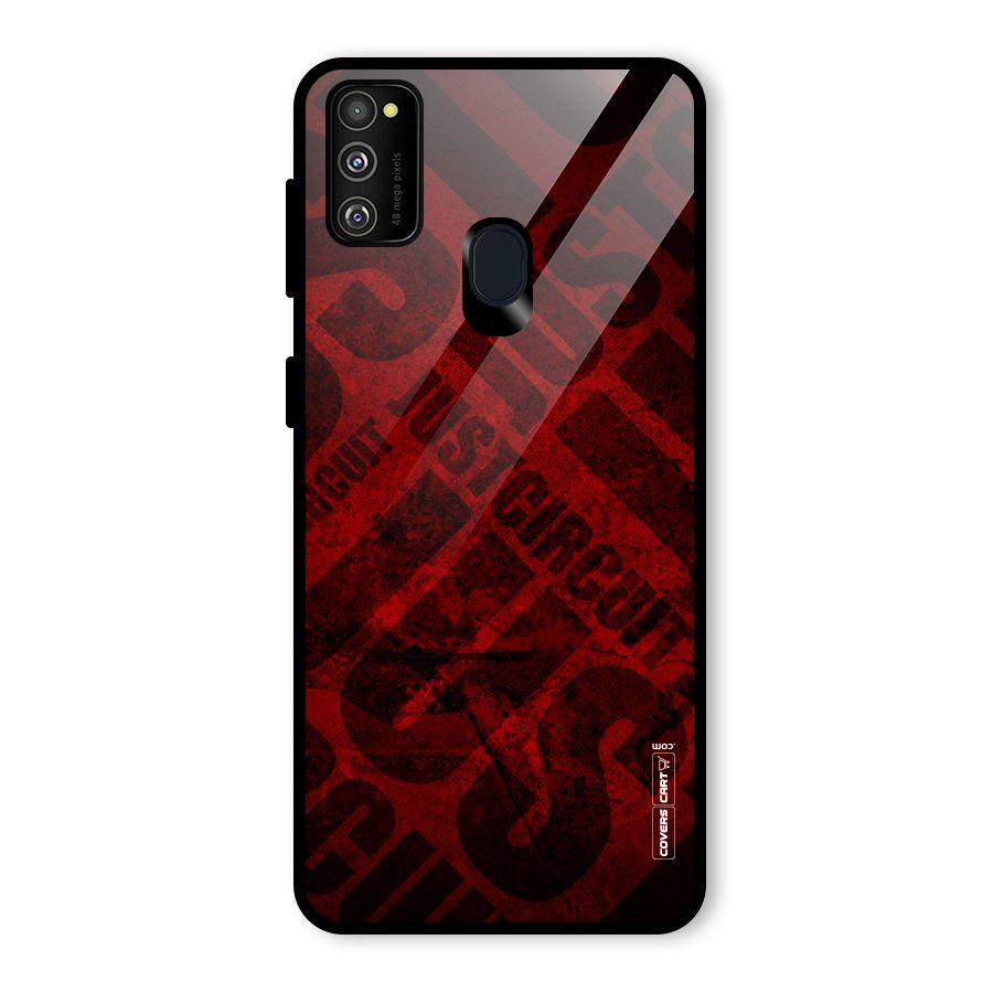 Just Circuit Glass Back Case for Galaxy M30s