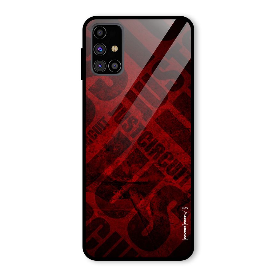 Just Circuit Glass Back Case for Galaxy M31s