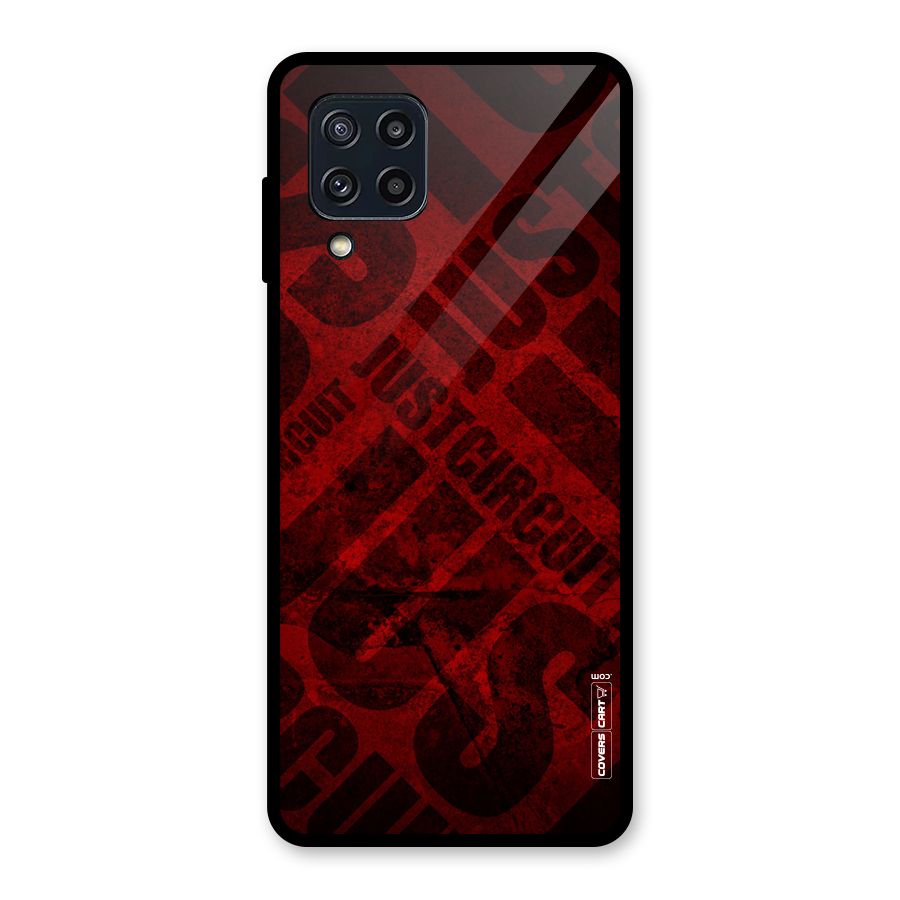 Just Circuit Glass Back Case for Galaxy M32