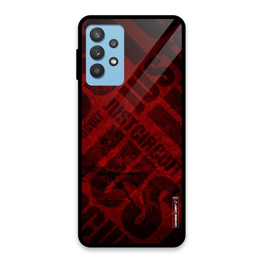 Just Circuit Glass Back Case for Galaxy M32 5G