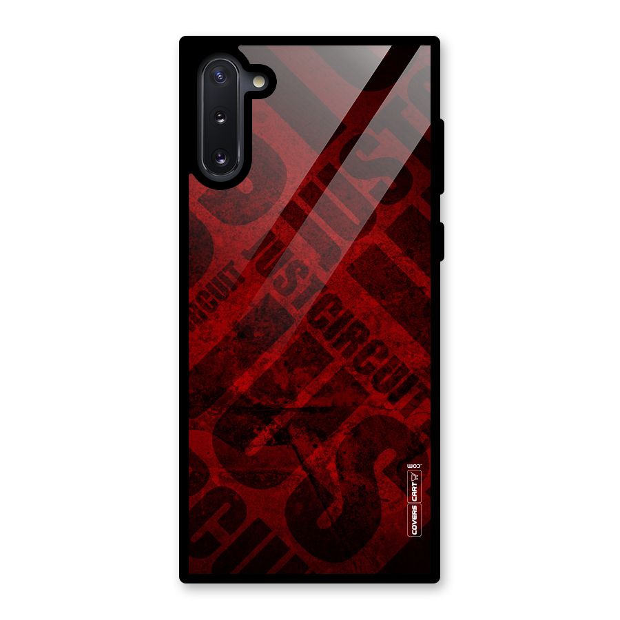 Just Circuit Glass Back Case for Galaxy Note 10