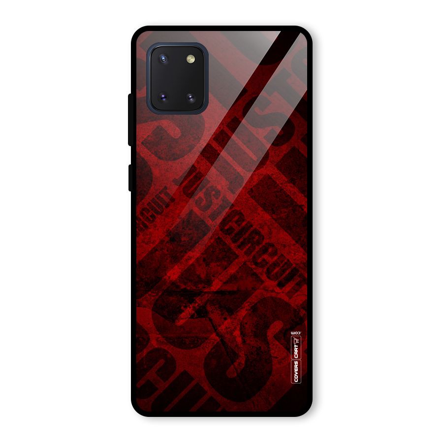 Just Circuit Glass Back Case for Galaxy Note 10 Lite