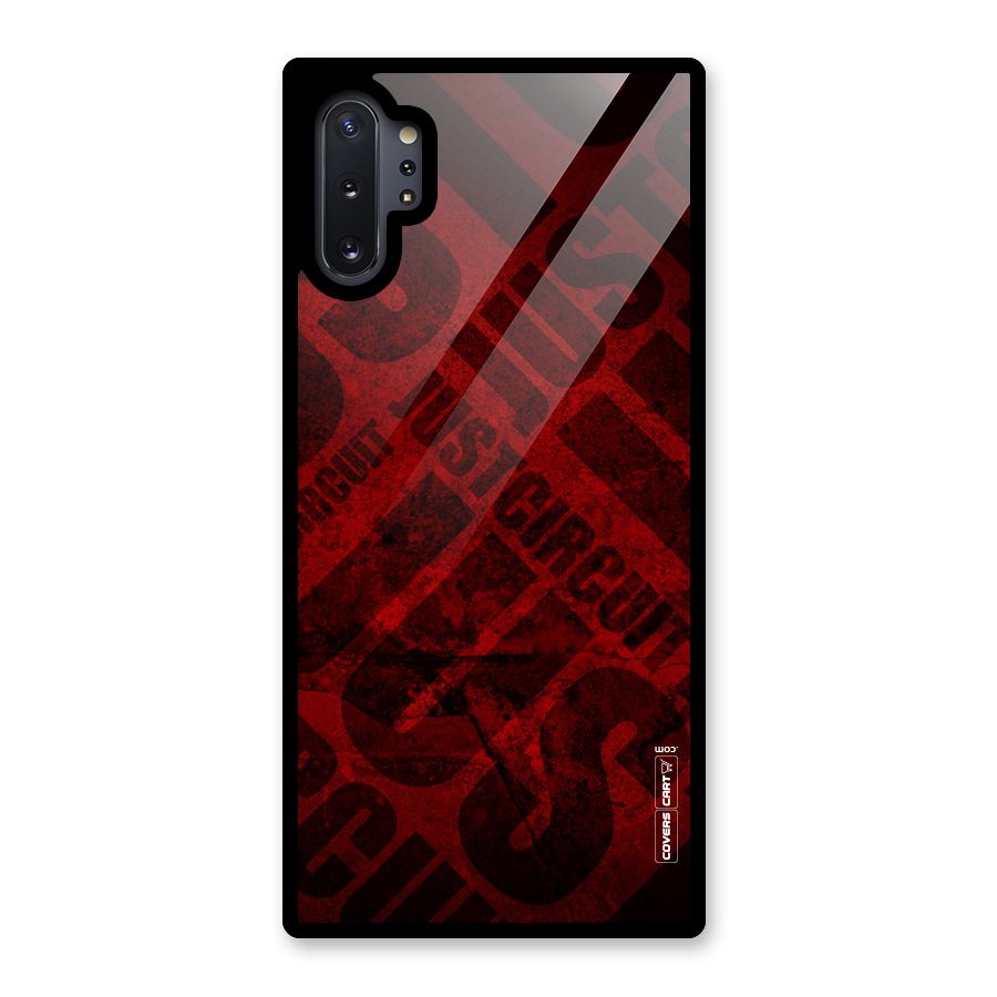 Just Circuit Glass Back Case for Galaxy Note 10 Plus