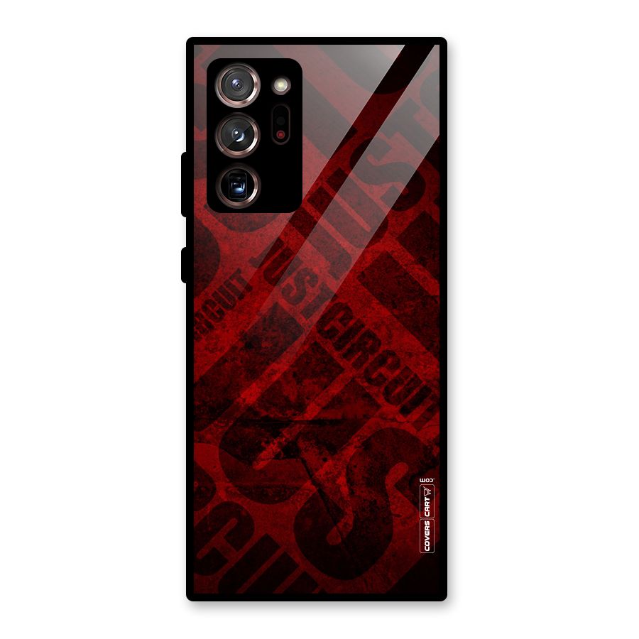 Just Circuit Glass Back Case for Galaxy Note 20 Ultra