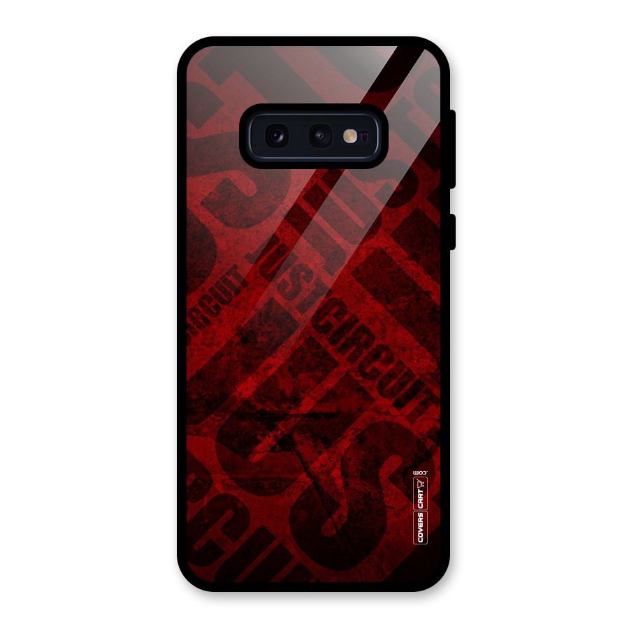 Just Circuit Glass Back Case for Galaxy S10e